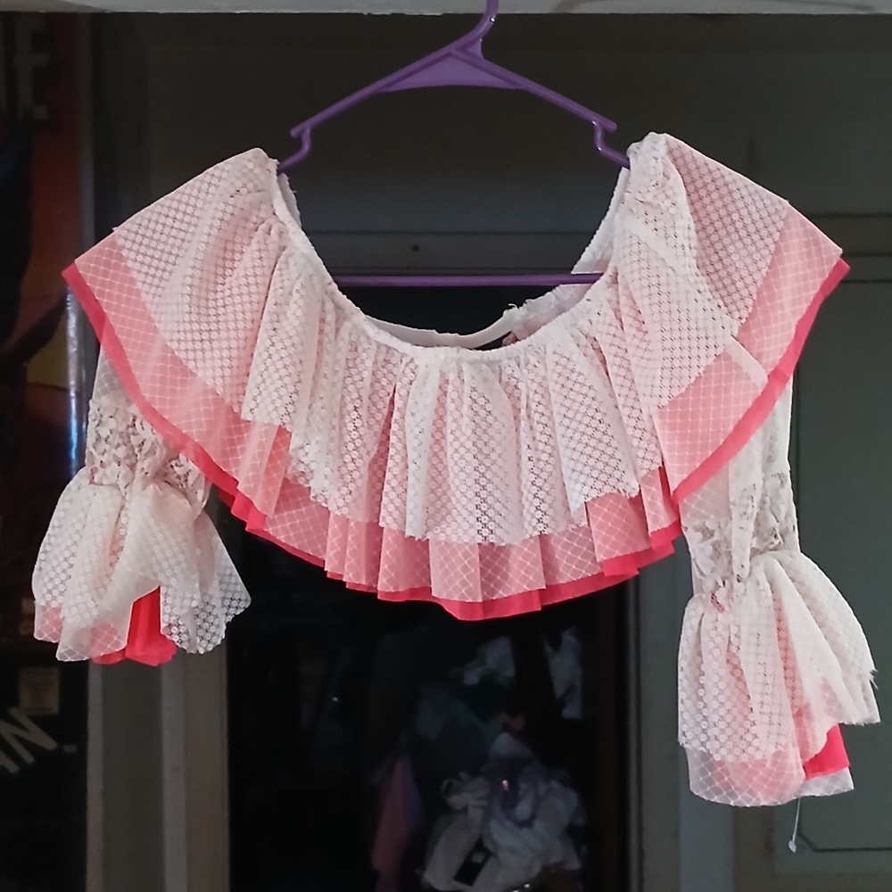 Nwt HAH by Free People cropped blouse women medium - Picture 3 of 8